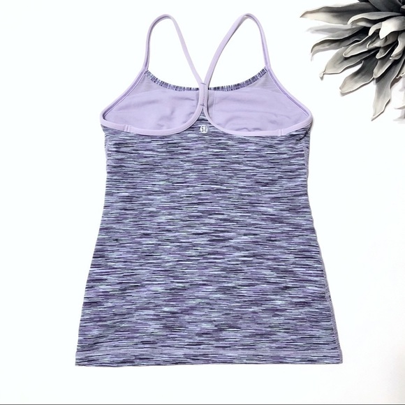 LULULEMON Power Y Tank in Lilac Space Dye - Picture 3 of 6